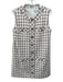 Veronica Beard Size 10 Cream & Multi Cotton & Polyester Button Detail Dress Cream & Multi / 10