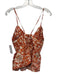 Ulla Johnson Size 2 Orange & cream Cotton Floral Sleeveless Ruffles Short Set Orange & cream / 2