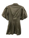 Jonathan Simkhai Size 4 Sage green Cotton Blend Button Down Bubble Hem Dress Sage green / 4