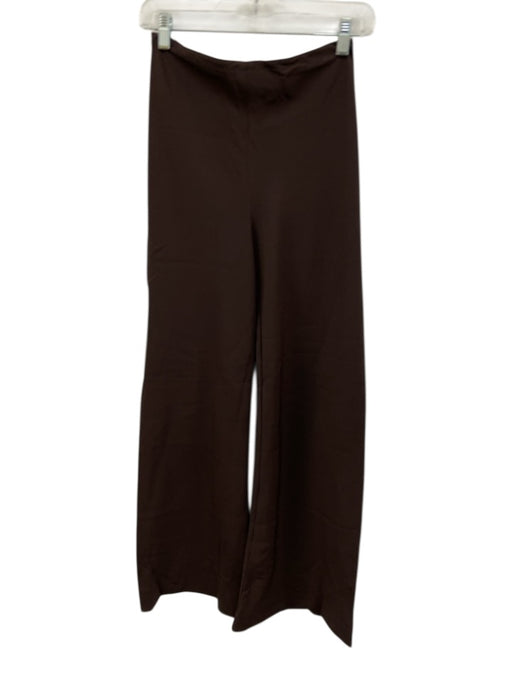 Staud Size Small Brown Acetate Elastic Pants Brown / Small