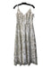 Xscape Size 4 White & Gold No Fabric Tag Back Bow Adjustable Strap Dress White & Gold / 4