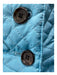 Burberry London Size XS Blue Polyester Diamond Quilted Hidden buttons Jacket Blue / XS