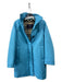 Burberry London Size XS Blue Polyester Diamond Quilted Hidden buttons Jacket Blue / XS