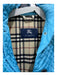 Burberry London Size XS Blue Polyester Diamond Quilted Hidden buttons Jacket Blue / XS