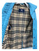 Burberry London Size XS Blue Polyester Diamond Quilted Hidden buttons Jacket Blue / XS