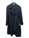 Lafayette 148 Size 0 Black Wool Zip Front Zip Detail Lapel Pockets Coat Black / 0