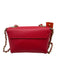 Mario Vaentino Spa Red Leather Pebbled Gold Hardware Chain Crossbody Bag Red / XS