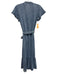 Rails Size XS Light Wash Lyocell & Rayon Denim Short Sleeve Button Up Mid Dress Light Wash / XS