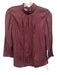 Tailored by Rebecca Taylor Size 0 Burgundy Red & White Silk Blend Polka Dots Top Burgundy Red & White / 0