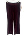Stella McCartney Size 38 Burgundy Red Polyester Velvet Trouser Boot Cut Pants Burgundy Red / 38