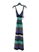 Missoni Size 38 Green, Purple, Multi Cotton & Viscose Blend Color Block Dress Green, Purple, Multi / 38