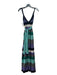 Missoni Size 38 Green, Purple, Multi Cotton & Viscose Blend Color Block Dress Green, Purple, Multi / 38