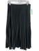 J. Crew Size S Black Polyester Elastic Waistband Accordion Pleat A Line Skirt Black / S
