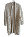 Anthropologie Size One Size Beige Acrylic Blend Woven Front Pockets Cardigan Beige / One Size