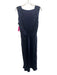 Amanda Uprichard Size M Navy Blue Silk Sleeveless tie strap Side Slit Dress Navy Blue / M
