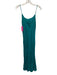J. Crew Size M / 8 Turquoise Blue Linen Spaghetti Strap Midi Slip Shift Dress Turquoise Blue / M / 8
