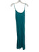 J. Crew Size M / 8 Turquoise Blue Linen Spaghetti Strap Midi Slip Shift Dress Turquoise Blue / M / 8
