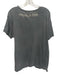 Magnolia Pearl Size Est L Gray & Beige Cotton Short Sleeve Distressed Top Gray & Beige / Est L