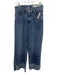 Rag & Bone Size 29 Medium Wash Cotton Blend High Rise Wide Leg Cuffed Jeans Medium Wash / 29