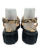 AGL Shoe Size 39 Black, Beige & Brown Leather Snakeskin print Platform Sandals Black, Beige & Brown / 39
