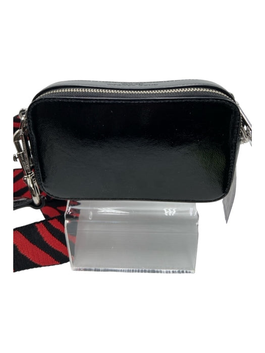 Marc Jacobs Black, Red, White Patent Leather Rhinestone Shoulder Strap Bag Black, Red, White / Small