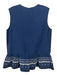 Sea New York Size 2 Navy & white Silk V Neck Sleeveless Embroidered Top Navy & white / 2