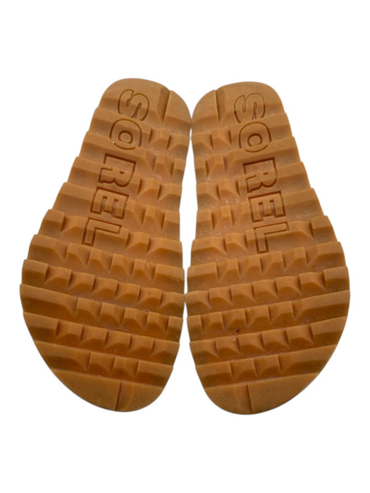 Sorel Shoe Size 6 Brown & Tan Leather Velcro Strap Strappy Open Toe Sandals Brown & Tan / 6