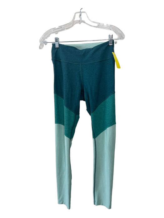 Outdoor Voices Size XS Teal Green Polyester Heathered High Round Neck Pant Set Teal Green / XS