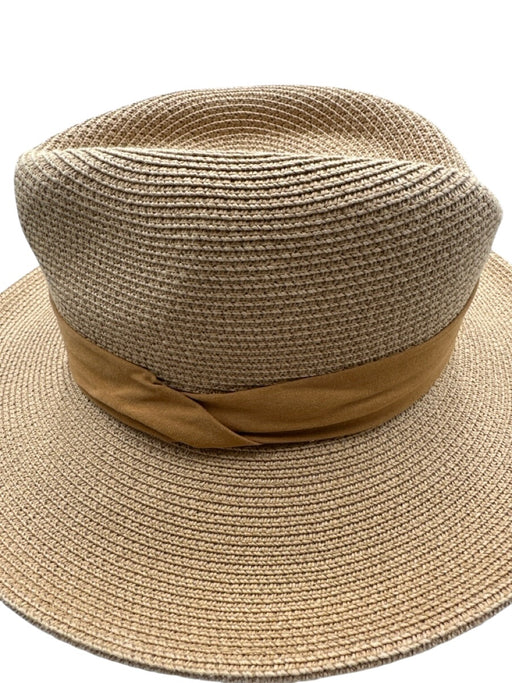 Furtalk Beige Paper Woven Teardrop sun hat Hat Beige / M