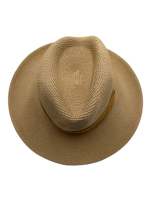 Furtalk Beige Paper Woven Teardrop sun hat Hat Beige / M