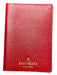 Kate Spade Red Leather Bi-Fold Gold Hardware Logo Passport Case Red