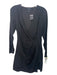 Club Monaco Size 0 Black Silk Surplice Dress Black / 0