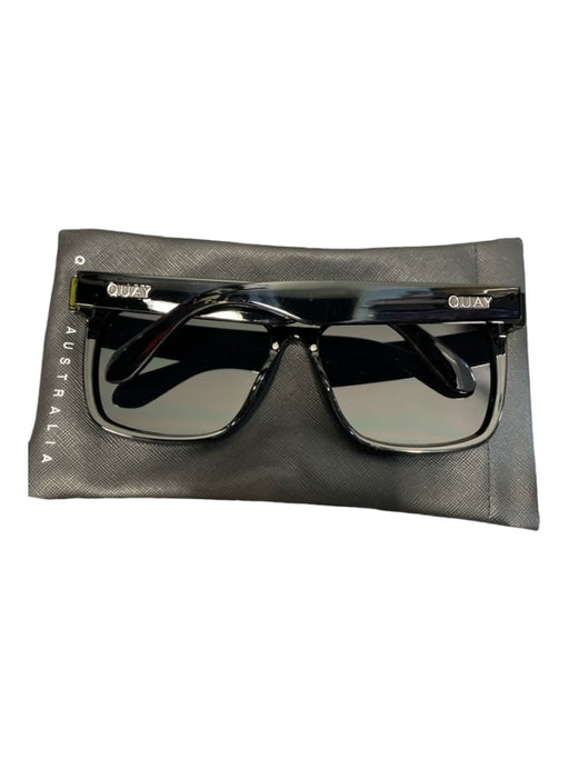 Quay Black Gold Oversized Sunglasses Black