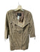 All Saints Size 4 Mushroom Suede Silver Hardware Above the Knee Biker Jacket Mushroom / 4