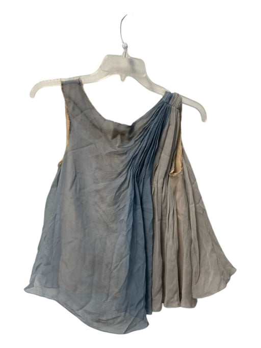 Jason Wu Size Est Small Baby Blue No Fabric Tag Sleeveless Back Zip Pintucks Top Baby Blue / Est Small