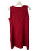 Comptoir des Cotonniers Size 40 Red Polyester Blend Deep V Neck Pockets Dress Red / 40