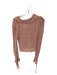 Free People Size XS Mauve Cotton Macrame Long Bell Sleeve Buttons Sweater Mauve / XS