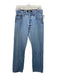 Reformation Size 27 Light Wash Cotton Denim Button Fly High Rise Straight Jeans Light Wash / 27