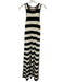 Solid & Striped Size XL Cream, Black, Beige Viscose & Nylon Knit Stripe Dress Cream, Black, Beige / XL