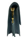 JW PEI Blue Leather Lizard Embossed Flap Top Removable Strap Shoulder Bag Blue / Mini