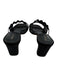 Reformation Shoe Size 9.5 Black textile upper Mesh Wavy Square Toe Sandal Mules Black / 9.5