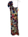 Chiara Boni Size Est L Multi Polyamide Blend Brushstroke Print One Shoulder Gown Multi / Est L