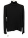 Vince Size Medium Black Rayon Blend Long Sleeve Ribbed Mock Neck Sweater Black / Medium