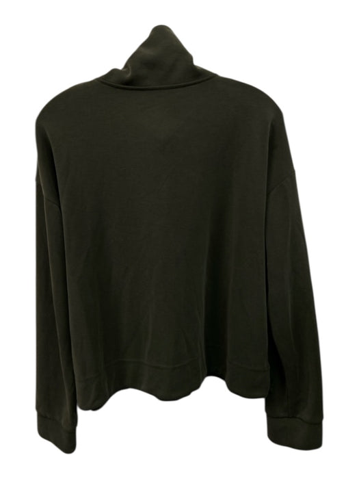 Athleta Size Large Dusty Green Polyester Blend Long Sleeve Half Zip Sweater Dusty Green / Large