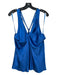 Veronica Beard Size 6 Blue Silk Blend Strappy Sleeveless V Neck Criss Cross Top Blue / 6