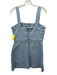 Amanda Uprichard Size L Light Wash Cotton Denim Shoulder Straps Darted Dress Light Wash / L