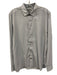 Ted Baker Size 4 Gray & White Cotton Abstract Button up Men's Long Sleeve Shirt Gray & White / 4