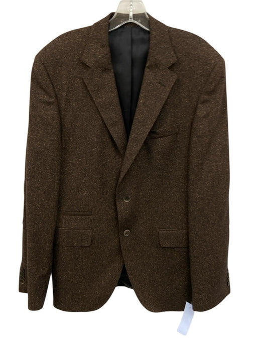 Boss Brown Wool Blend Speckled notched 2 Button Men's Blazer Brown / 40