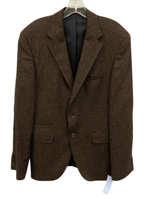 Boss Brown Wool Blend Speckled notched 2 Button Men's Blazer Brown / 40