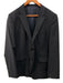 Boss Navy Blue Wool Blend Solid Notch Lapel 2 Button Men's Suit Navy Blue / 40R